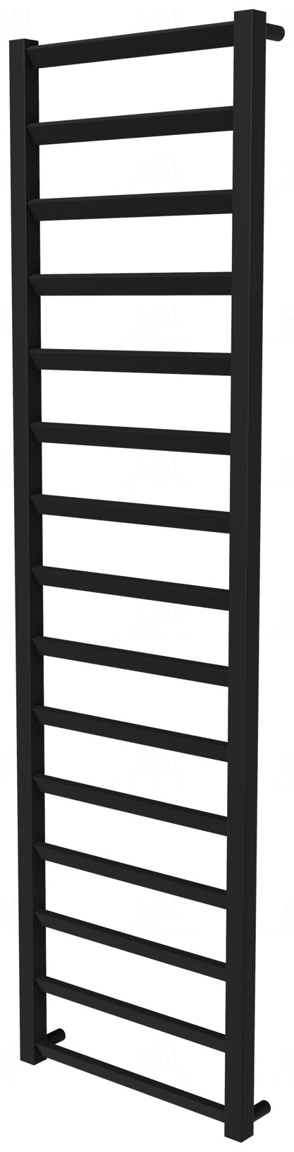 

Полотенцесушитель Slide 15 черная RAL9005 лесенка 1550x430, black