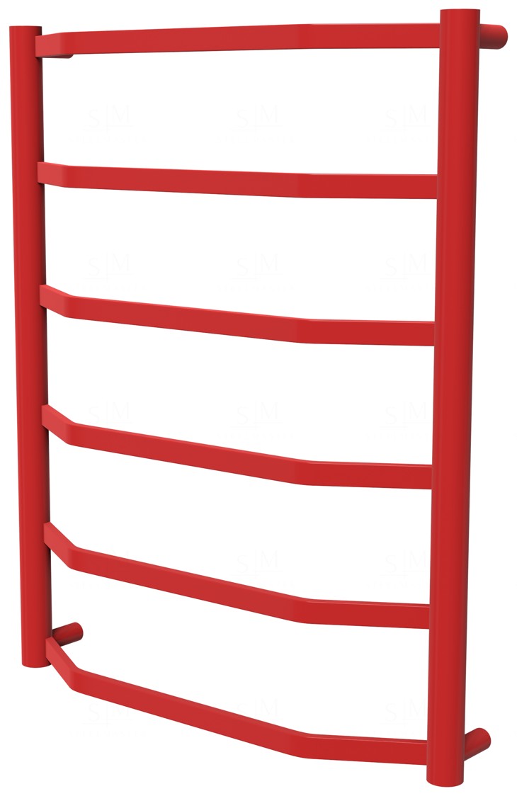 

Красная сушилка для полотенец Luxe 6 RAL3020 лесенка 650x532, red