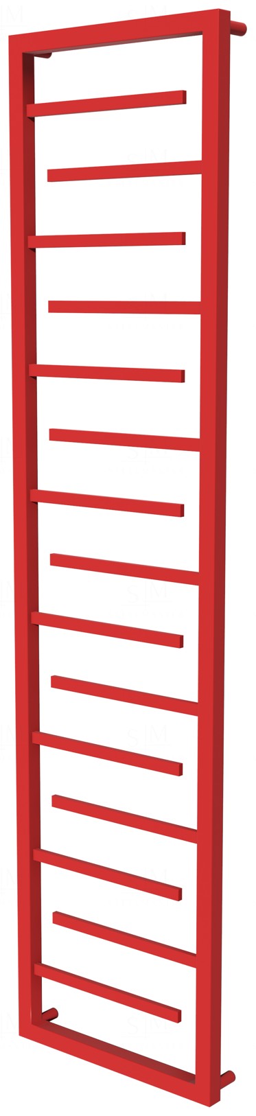 

Сушилка для полотенец Prestige 15 красная RAL3020 лесенка 1650x430, red
