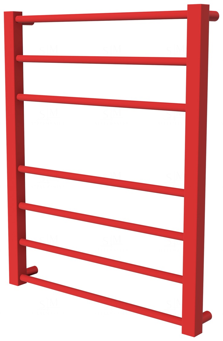 

Красный полотенцесушитель Sonnet 7 RAL3020 лесенка 650x530, red