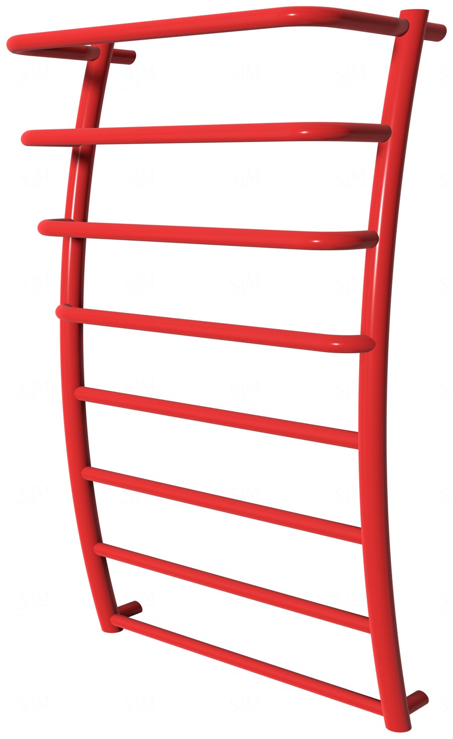

Красная полотенцесушилка Breeze 8 RAL3020 лесенка 850x532, red