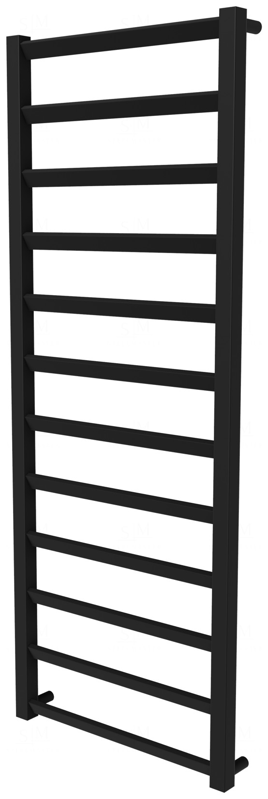 

Сушилка для полотенец Slide 12 черная RAL9005 лесенка 1250x480, black