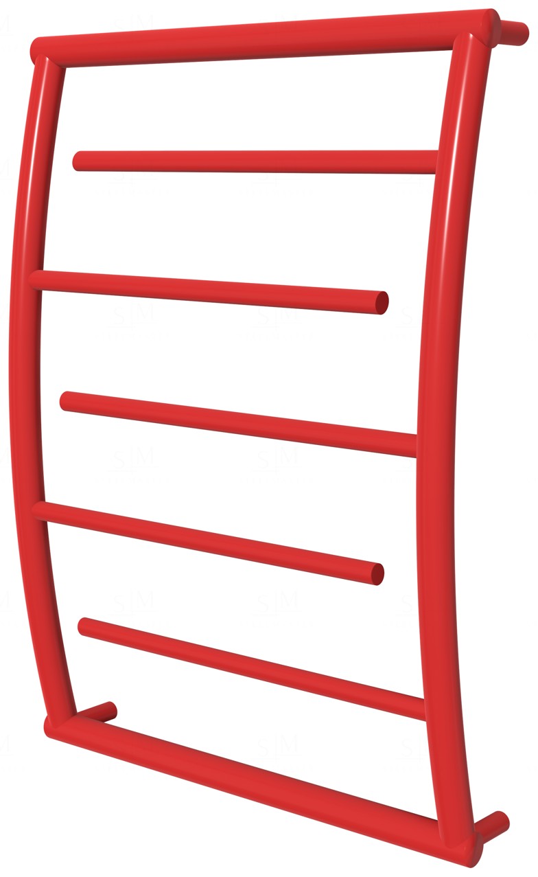 

Сушилка для полотенец Atlantica 5 красная RAL3020 лесенка 650x532, red