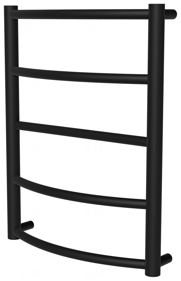 

Черный полотенцесушитель Classic 5 RAL9005 лесенка 550x432, black