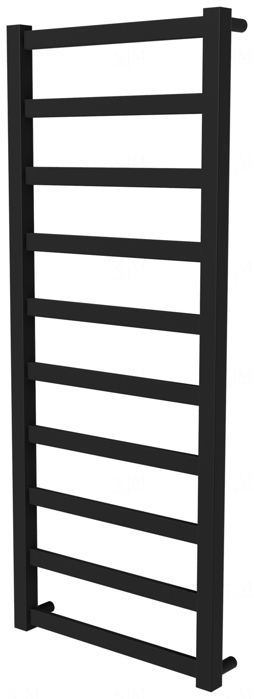 

Черная сушилка для полотенец Extra 10 RAL9005 лесенка 1050x430, black