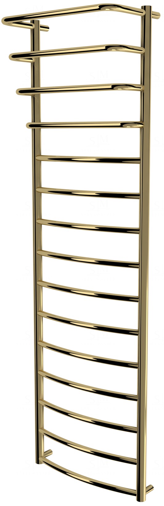 

Полотенцесушитель Grosse 15 золото лесенка 1550x482, gold