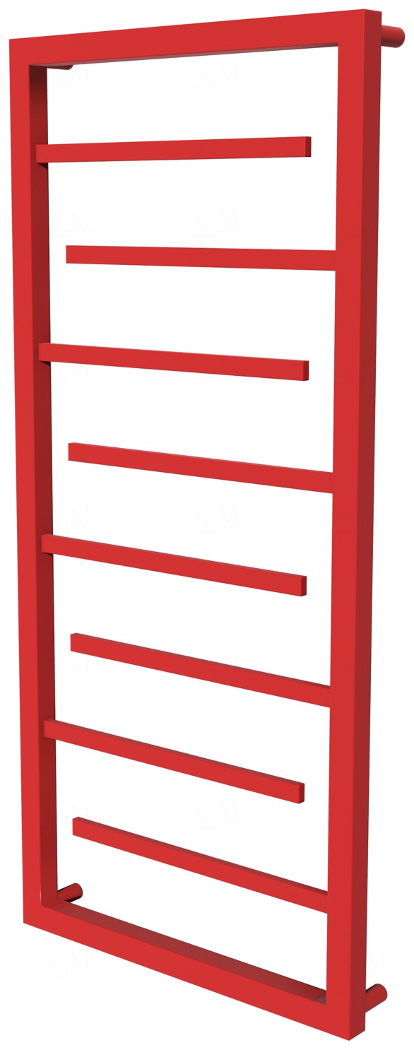 

Красный полотенцесушитель Prestige 8 RAL3020 лесенка 950x480, red