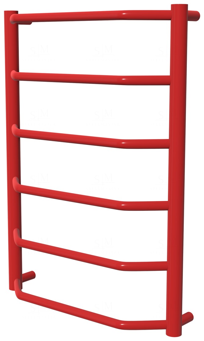 

Сушилка для полотенец Standart 6 красная RAL3020 лесенка 650x482, red
