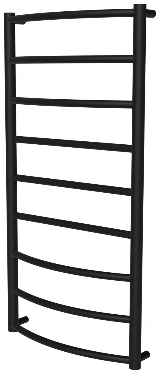 

Черный полотенцесушитель Classic 9 RAL9005 лесенка 950x482, black