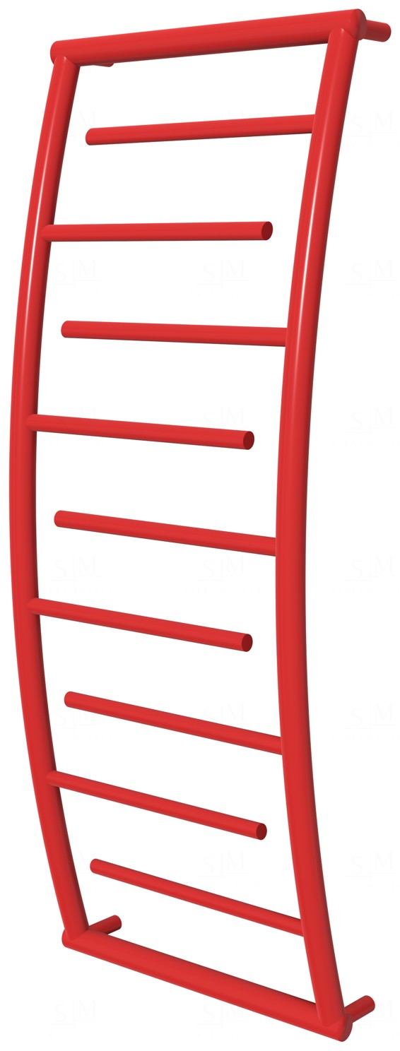 

Сушилка для полотенец Atlantica 9 красная RAL3020 лесенка 1050x432, red