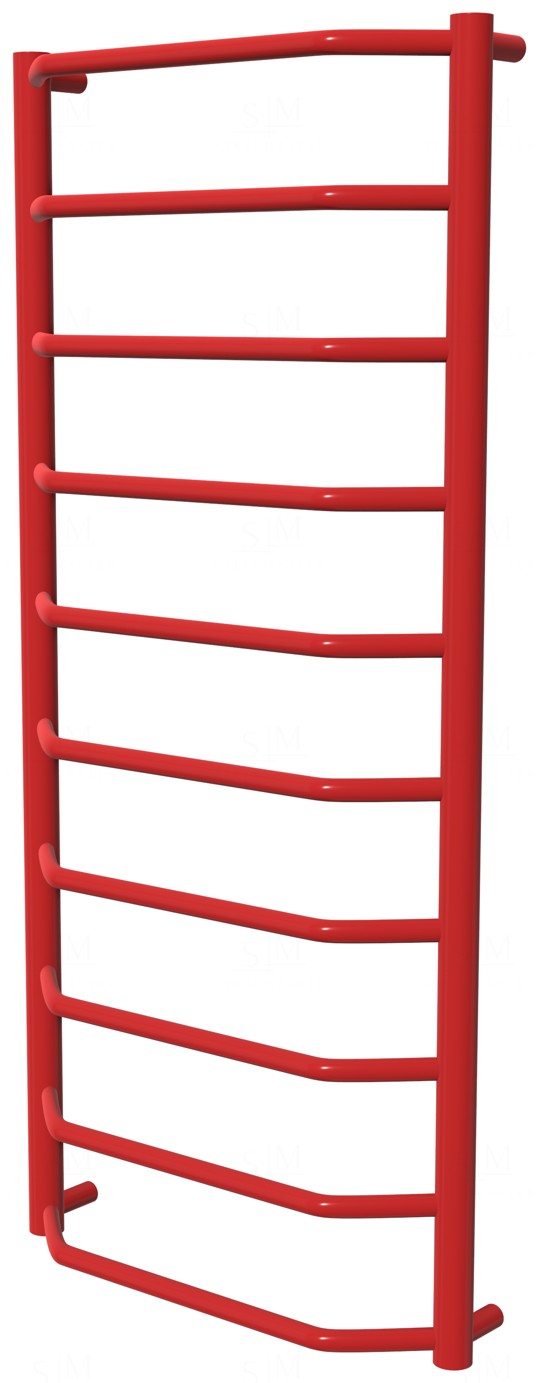 

Полотенцесушитель Standart 10 красная RAL3020 лесенка 1050x482, red