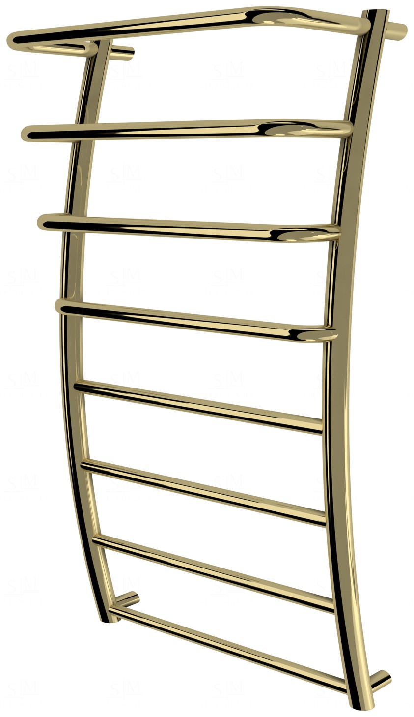 

Полотенцесушитель Breeze 8 золото лесенка 850x482, gold