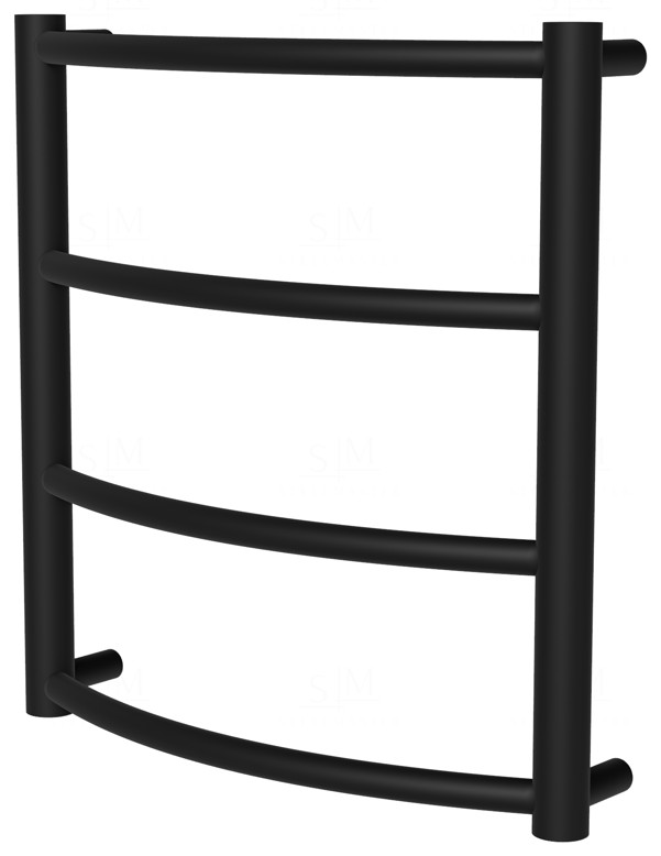 

Черная сушка для полотенец Classic 4 RAL9005 лесенка 450x432, black