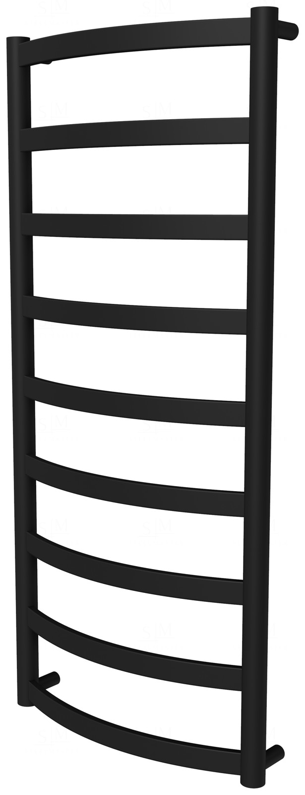 

Сушилка для полотенец Maxima 9 черная RAL9005 лесенка 950x432, black