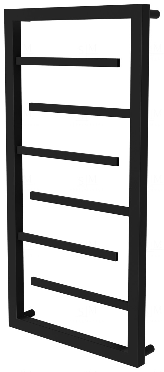 

Черный полотенцесушитель Prestige 6 RAL9005 лесенка 750x430, black