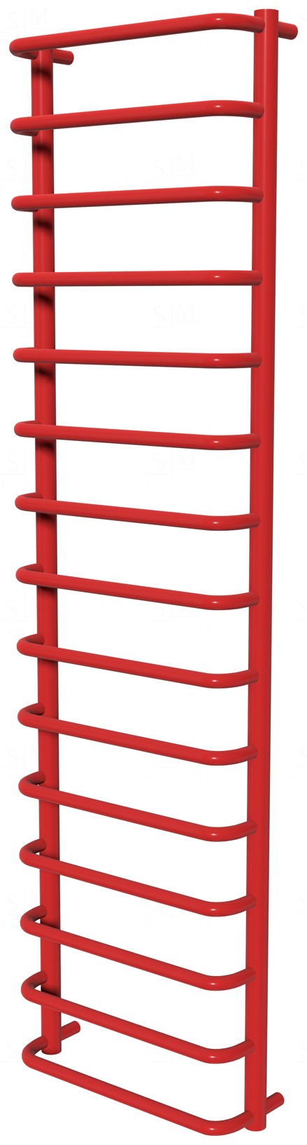 

Сушилка для полотенец Modern 15 красная RAL3020 лесенка 1550x432, red