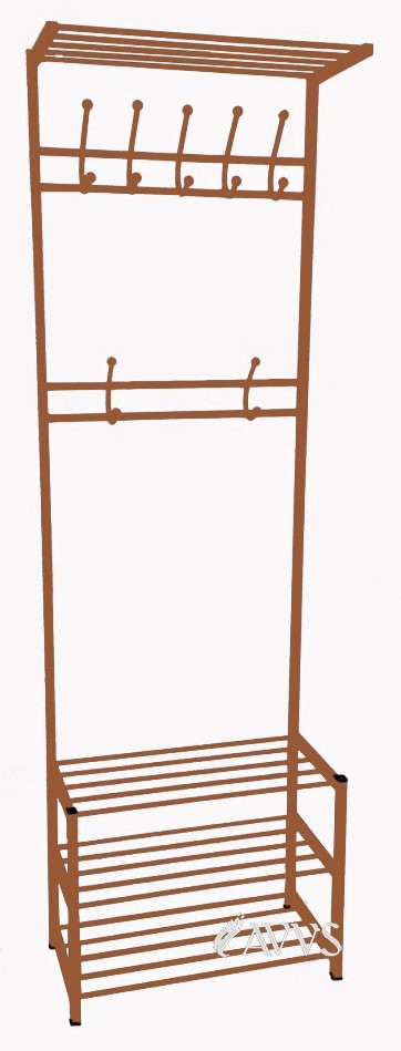 

Прихожая металлическая CHC2 J3 Метакам 80х30х192 см Коричневый