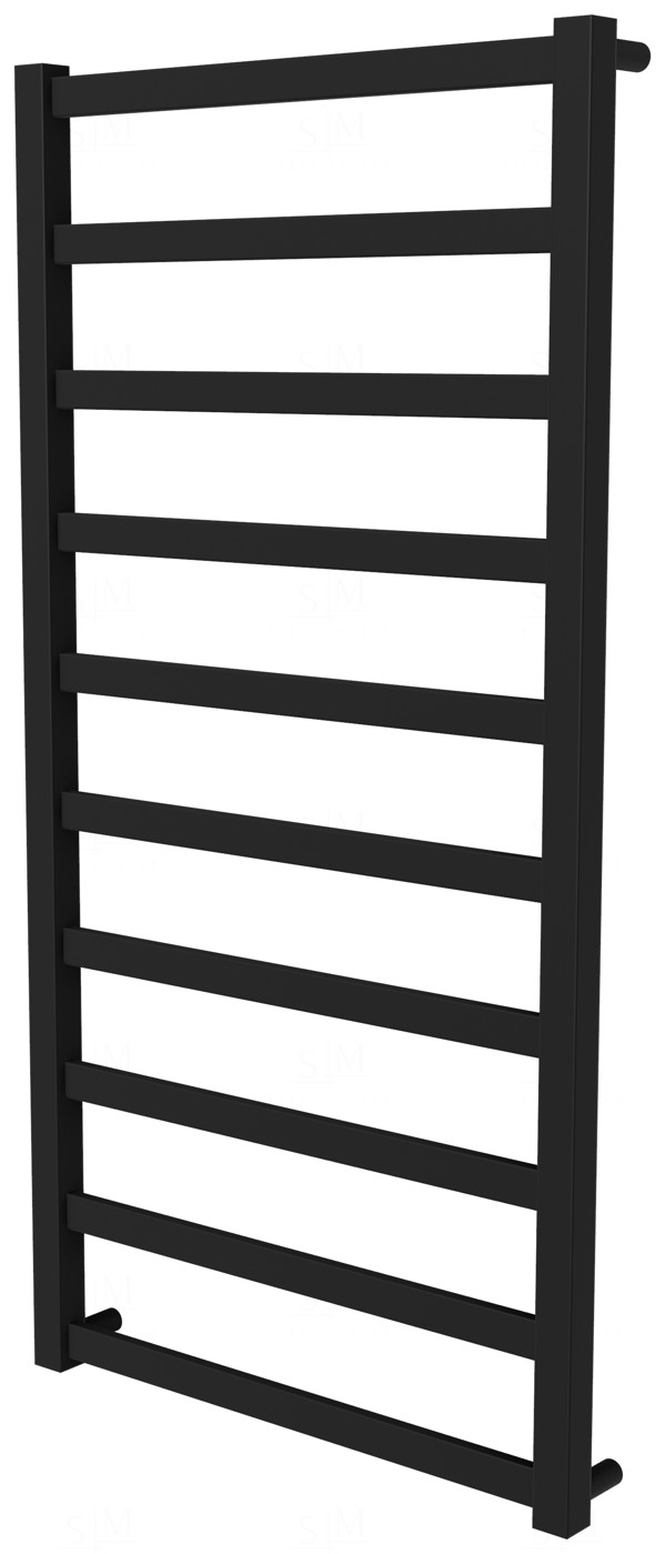

Черный полотенцесушитель Extra 10 RAL9005 лесенка 1050x530, black