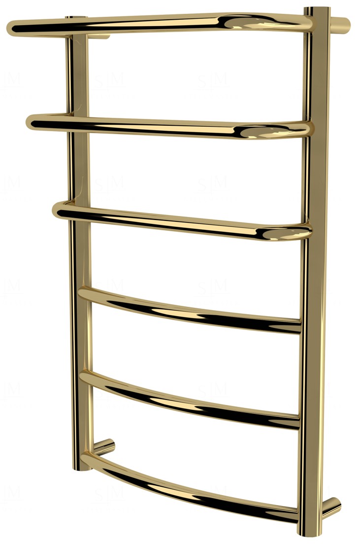 

Сушилка для полотенец Grosse 6 золото лесенка 650x432, gold