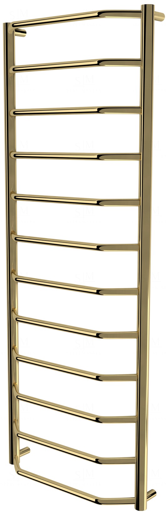 

Полотенцесушилка Standart 12 золото лесенка 1250x482, gold