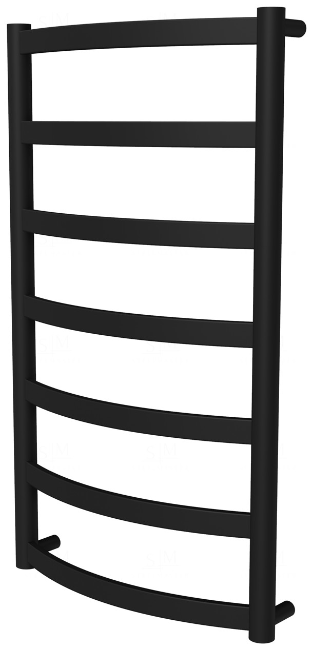 

Полотенцесушитель Maxima 7 черная RAL9005 лесенка 750x432, black