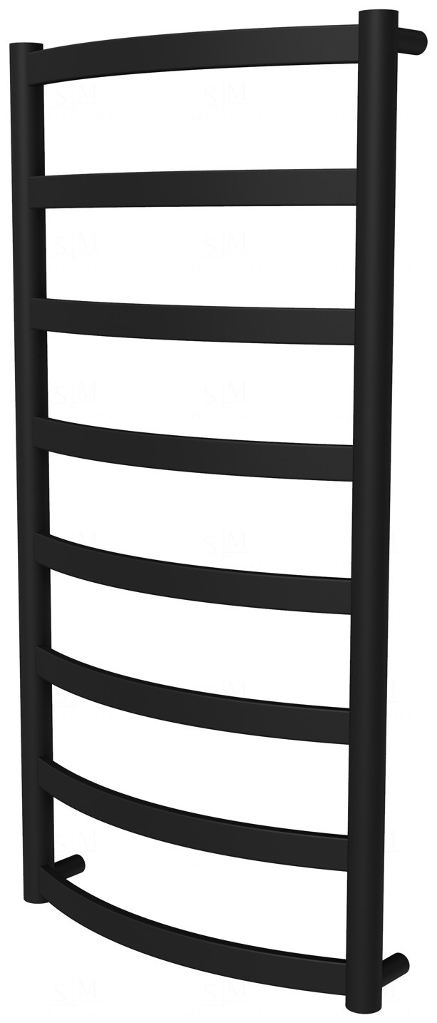 

Полотенцесушитель Maxima 4 черная RAL9005 лесенка 850x482, black