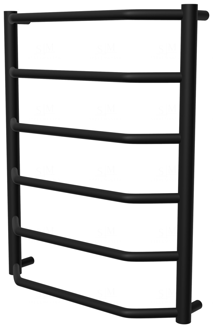 

Черный полотенцесушитель Standart 6 RAL9005 лесенка 650x532, black