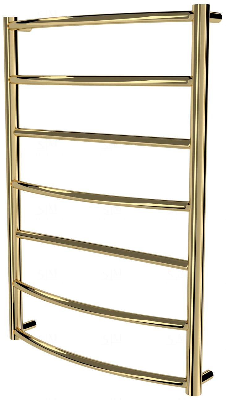 

Золотой полотенцесушитель Classic 7 лесенка 750x532, gold