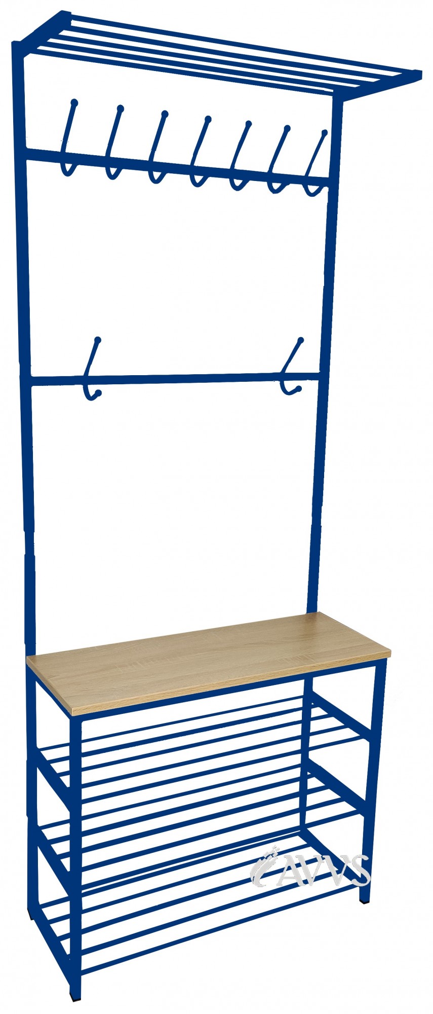 

Прихожая металлическая CHC2 J4 LOFT Метакам 60х30х192 см Синий