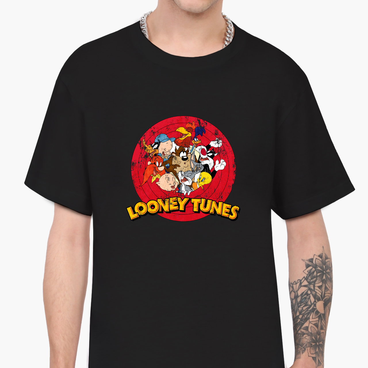 

Футболка мужская Луни Тюнз (Looney Tunes) (9223-2880-3)  Черная, Футболка мужская Луни Тюнз (Looney Tunes) (9223-2880-3) L Черная