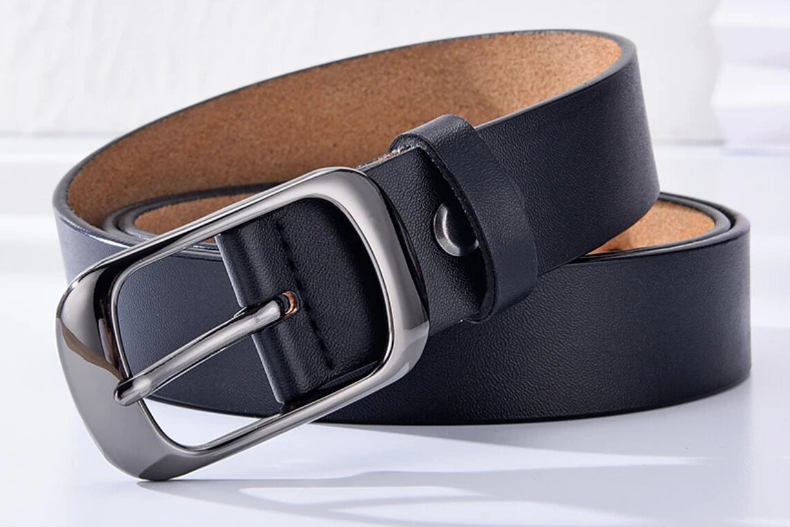 

Кожаный женский ремень Primo WH001 - Black Primo черный