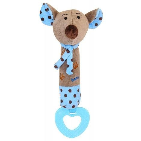 

Игрушка пищалка с прорезывателем Мышка Baby Mix STK-16058B