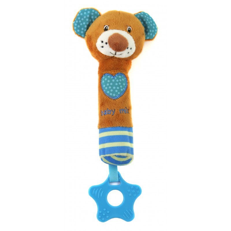 

Игрушка пищалка для руки Мишка Baby Mix STK16431B
