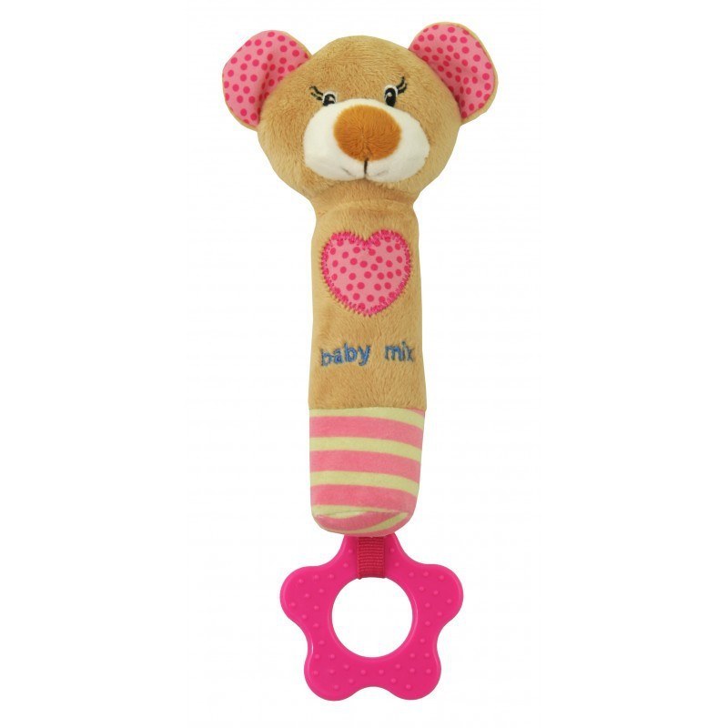

Игрушка пищалка для руки Мишка Baby Mix STK16431P