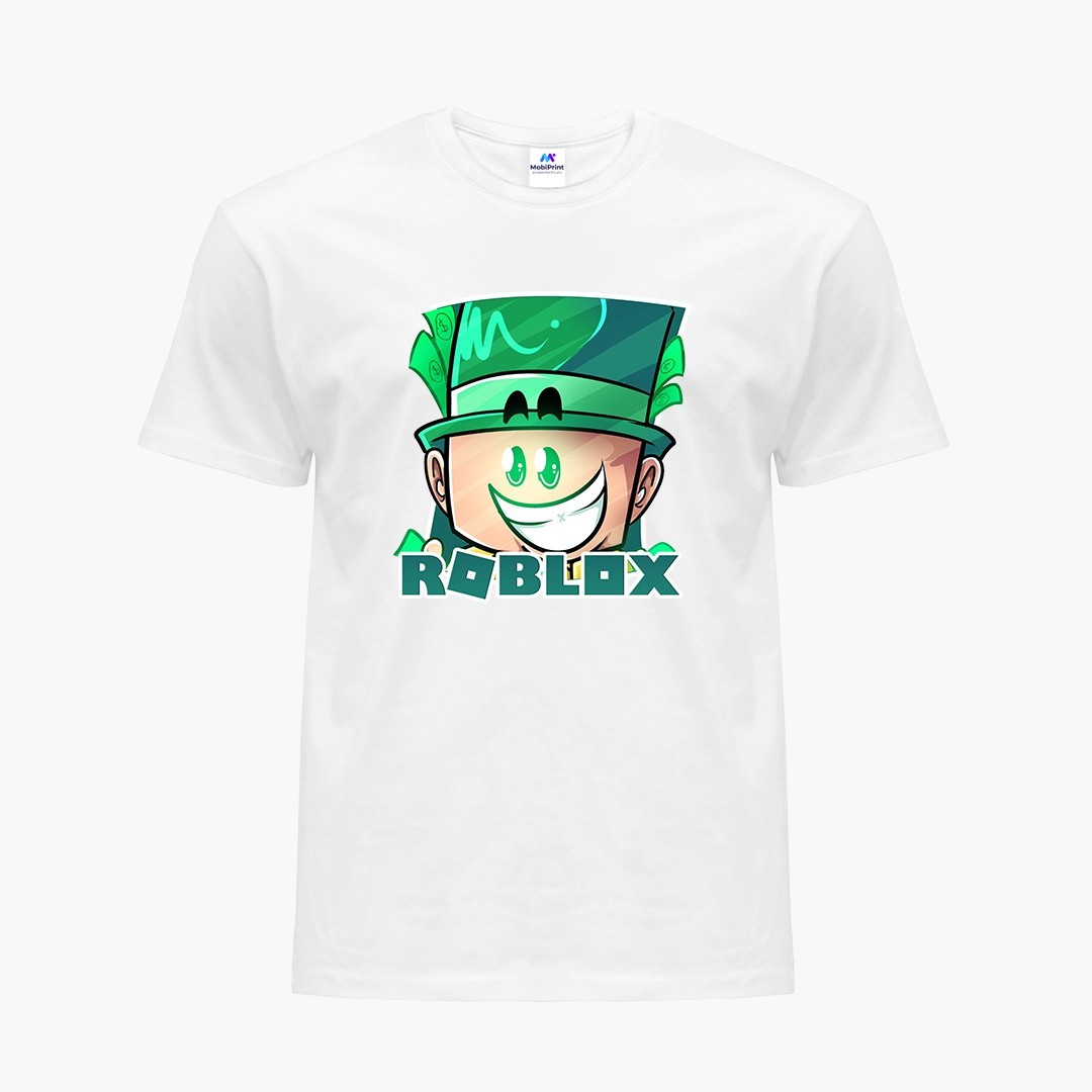 

Детская футболка Роблокс (Roblox) (9224-1226) 110-116 см Хлопок Белый