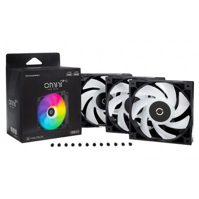 

Кулер для корпуса Tecware Omni P12 - 3-Fan Pack (Black) ARGB + PWM (TWAC-OMP12-3BK)