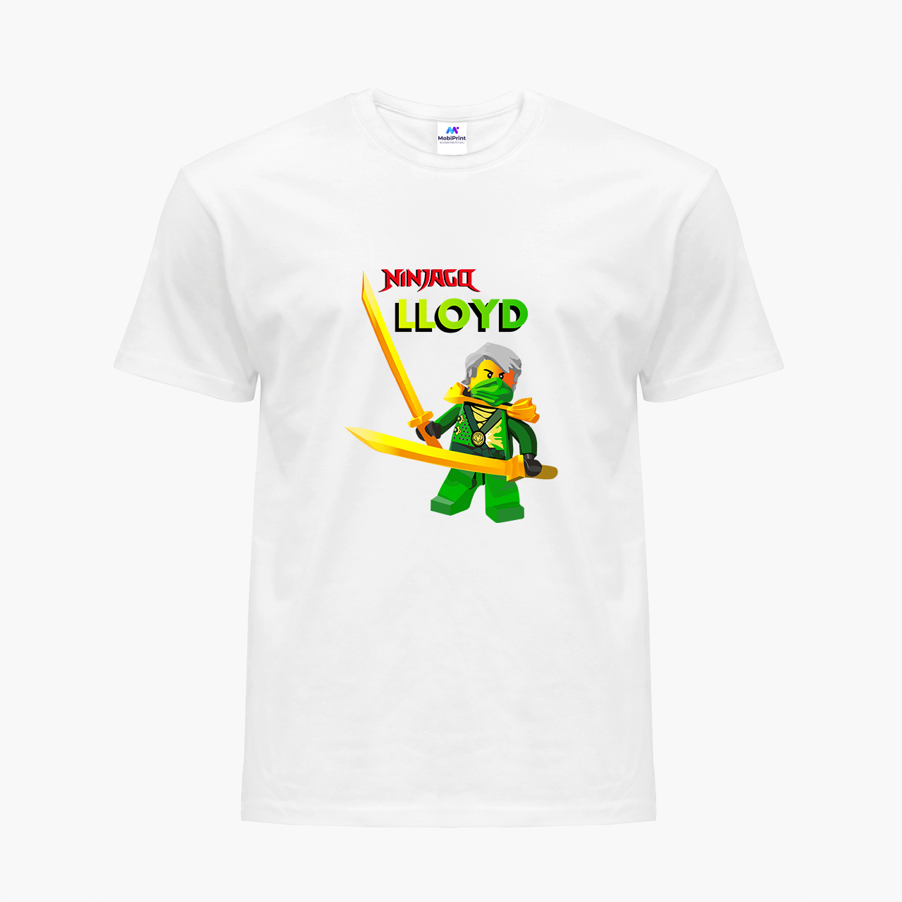 

Детская футболка Лего Ниндзяго Ллойд Гармадон (LEGO Ninjago Masters of Spinjitzu Lloyd Montgomery Garmadon) (9224-2641) 158-164 см Хлопок Белый