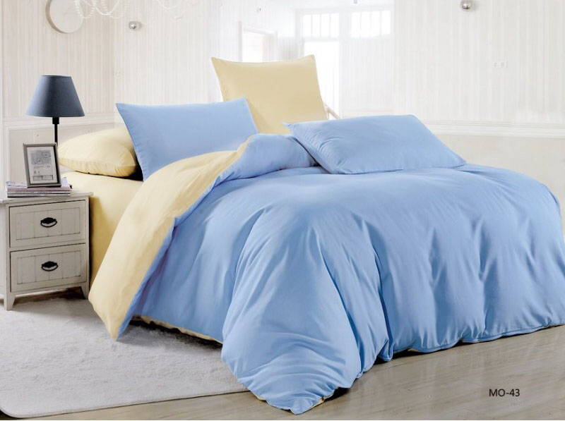 

Комплект постельного белья Blue Beige Полуторный Наша Швейка Голубо-бежевый