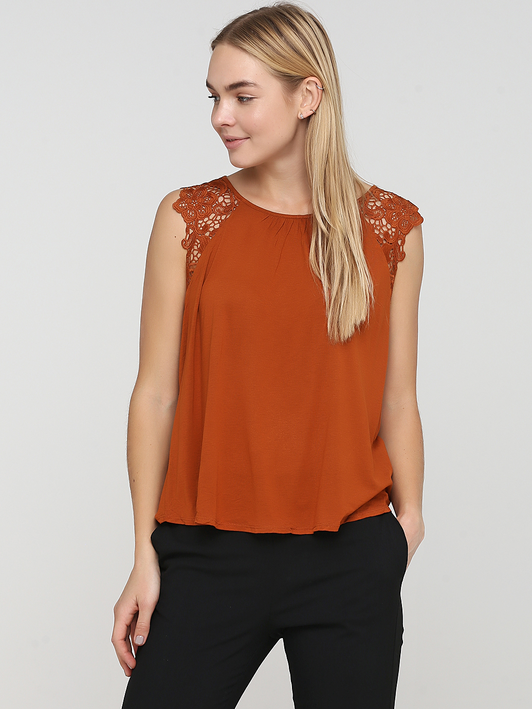 

Блузка H&M 0781461_корич_01  Коричневая, Блузка H&M 0781461_корич_01 XS Коричневая
