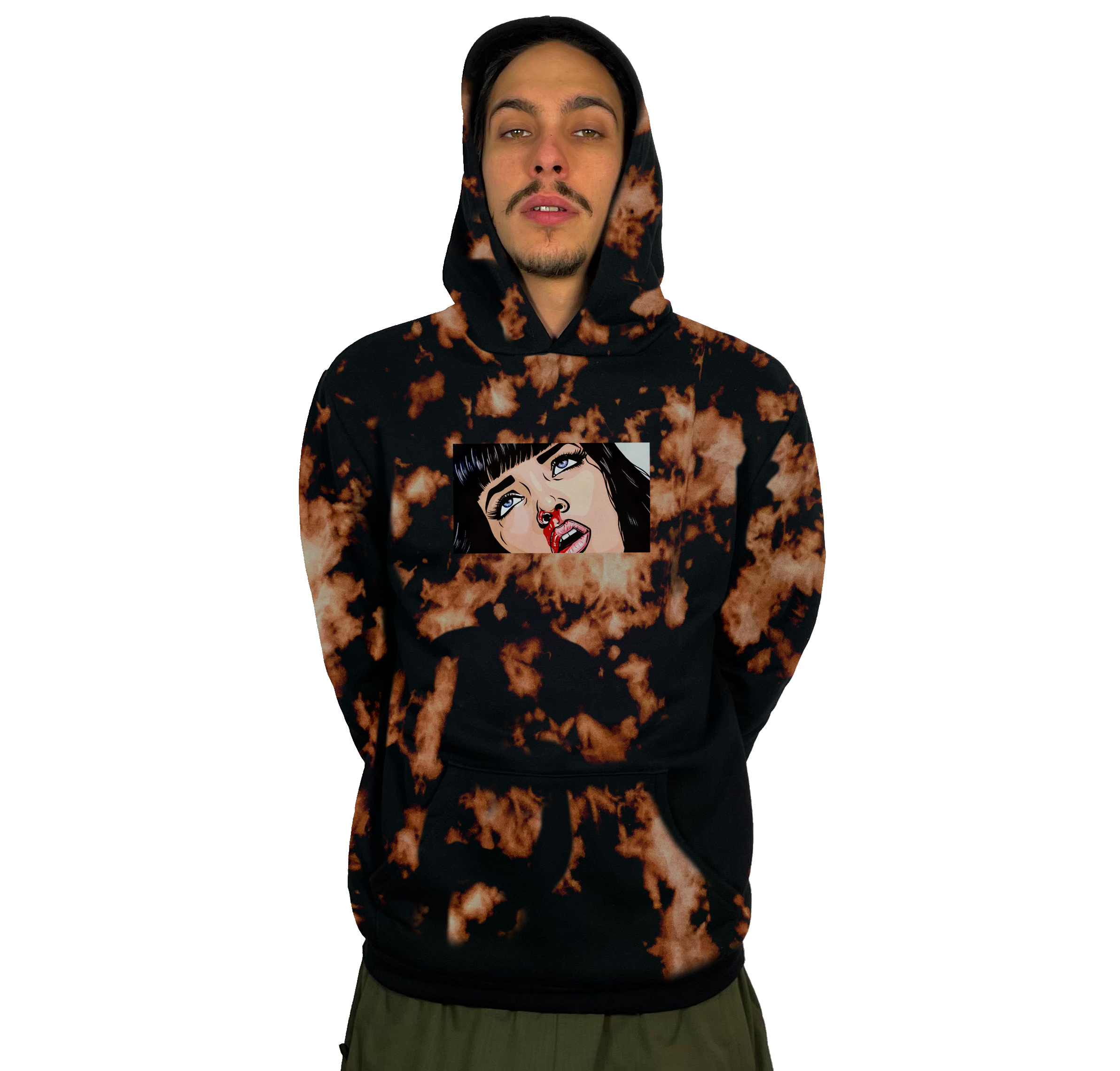 

Худи BatCat Tie-dye Тай-дай Anime Аниме 2  Черное, Худи BatCat Tie-dye Тай-дай Anime Аниме 2 M Черное