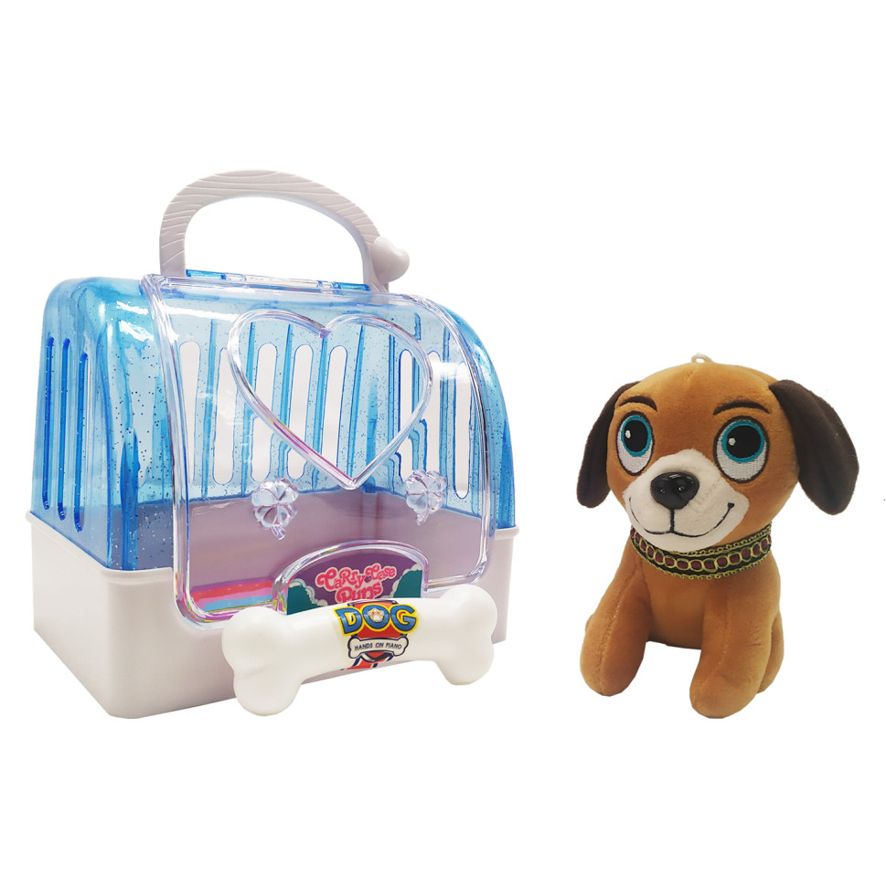 

Собачка плюшева в перенесенні Bambi DR5016, 12 см (Синій)