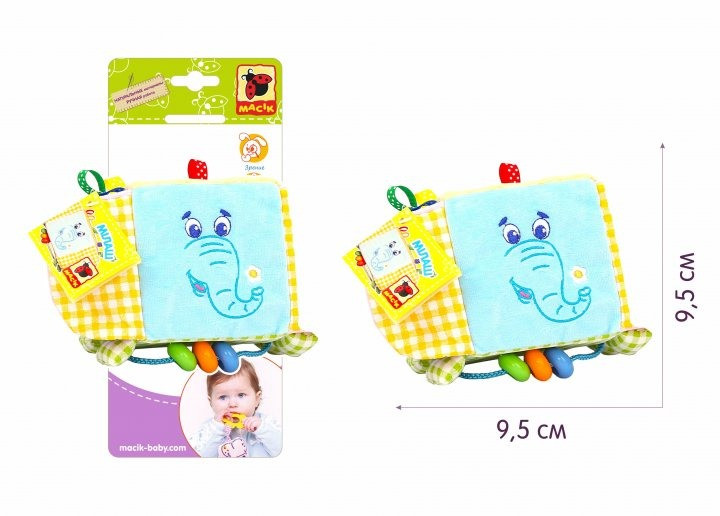 

Підвіска-кубик Зоо "Слон Мілаш" МС 110202-03