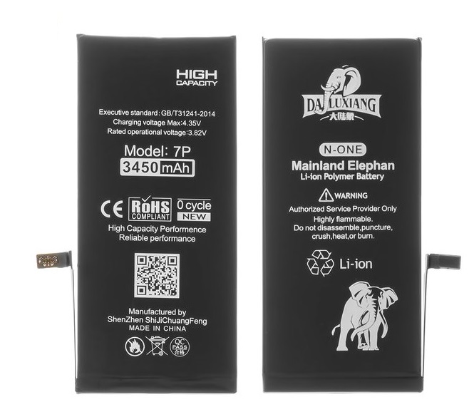 

Аккумулятор Da Luxiang для Apple iPhone 7 Plus, Li-ion, 3,82 B, 3450mAh