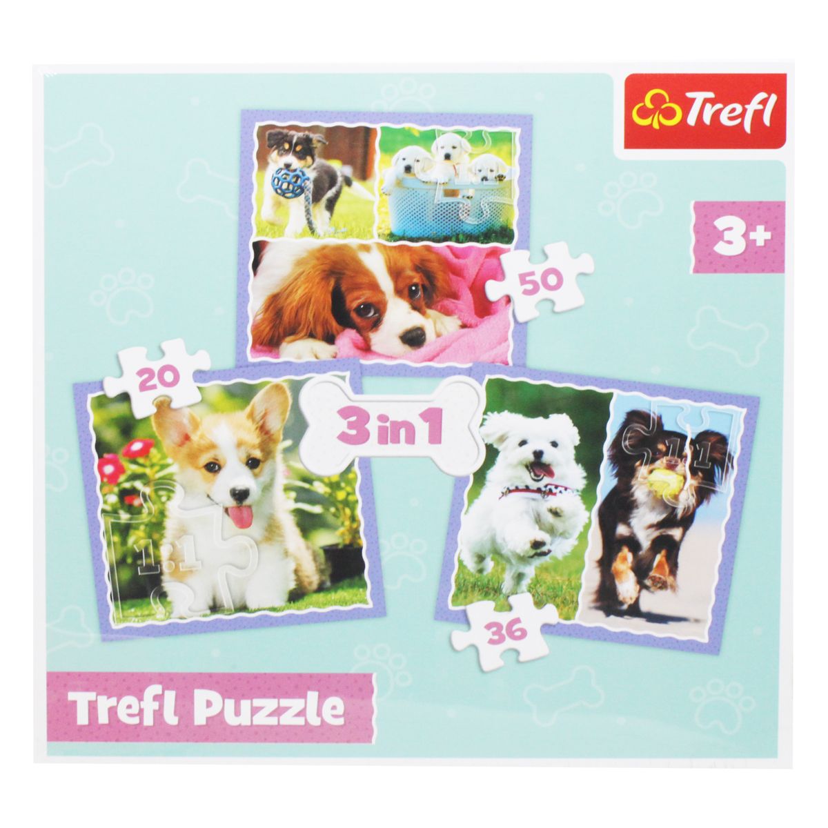 

Пазлы 3в1 Милые щеночки Trefl (34854) (179736)