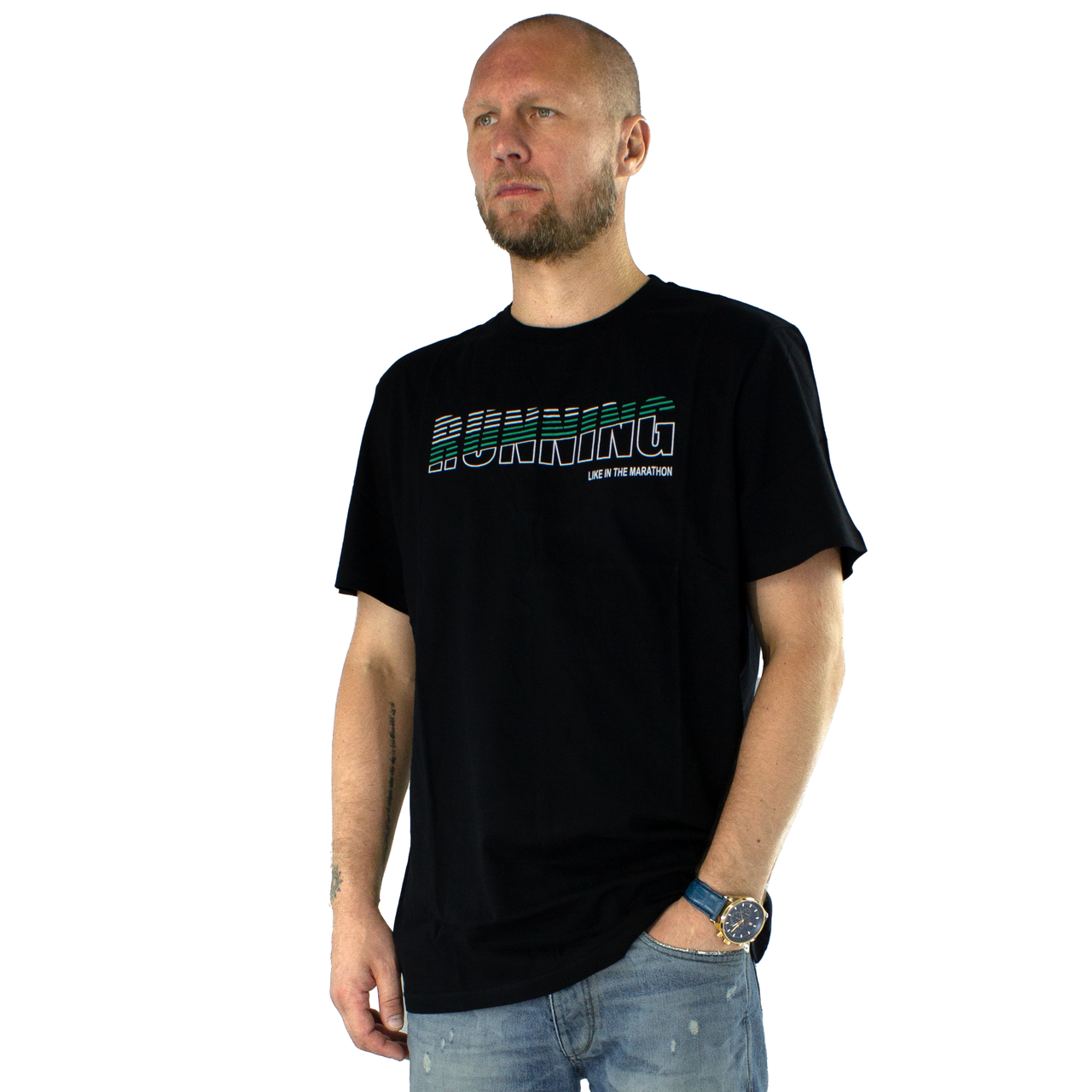 

Мужская футболка с принтом Running Черная 5XL (717898-black-5XL)