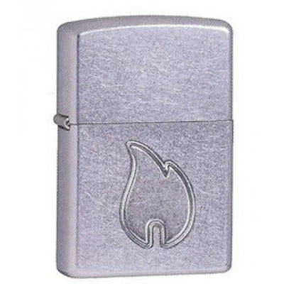 

Зажигалка Zippo 24368 FLAME серая