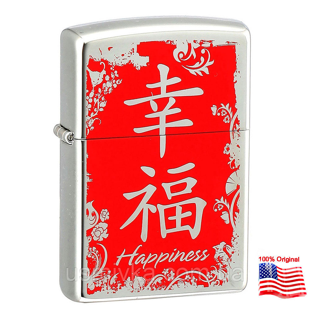 

Зажигалка Zippo 28067 CHINESE HAPPINESS серая