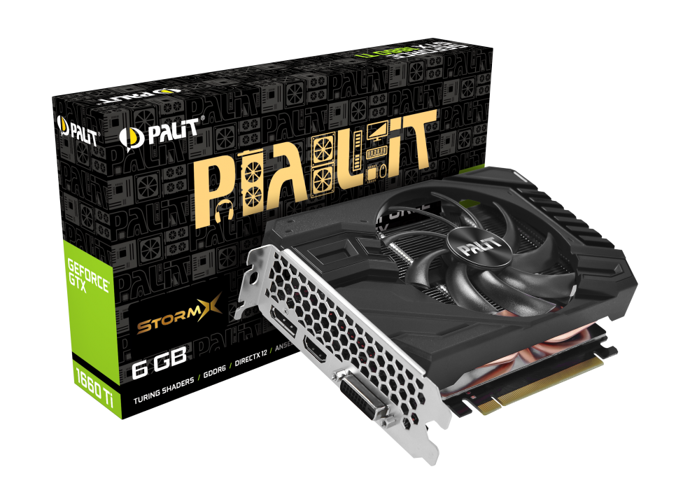 

Відеокарта Palit GeForce GTX 1660 Ti StormX 6GB (NE6166T018J9-161F)