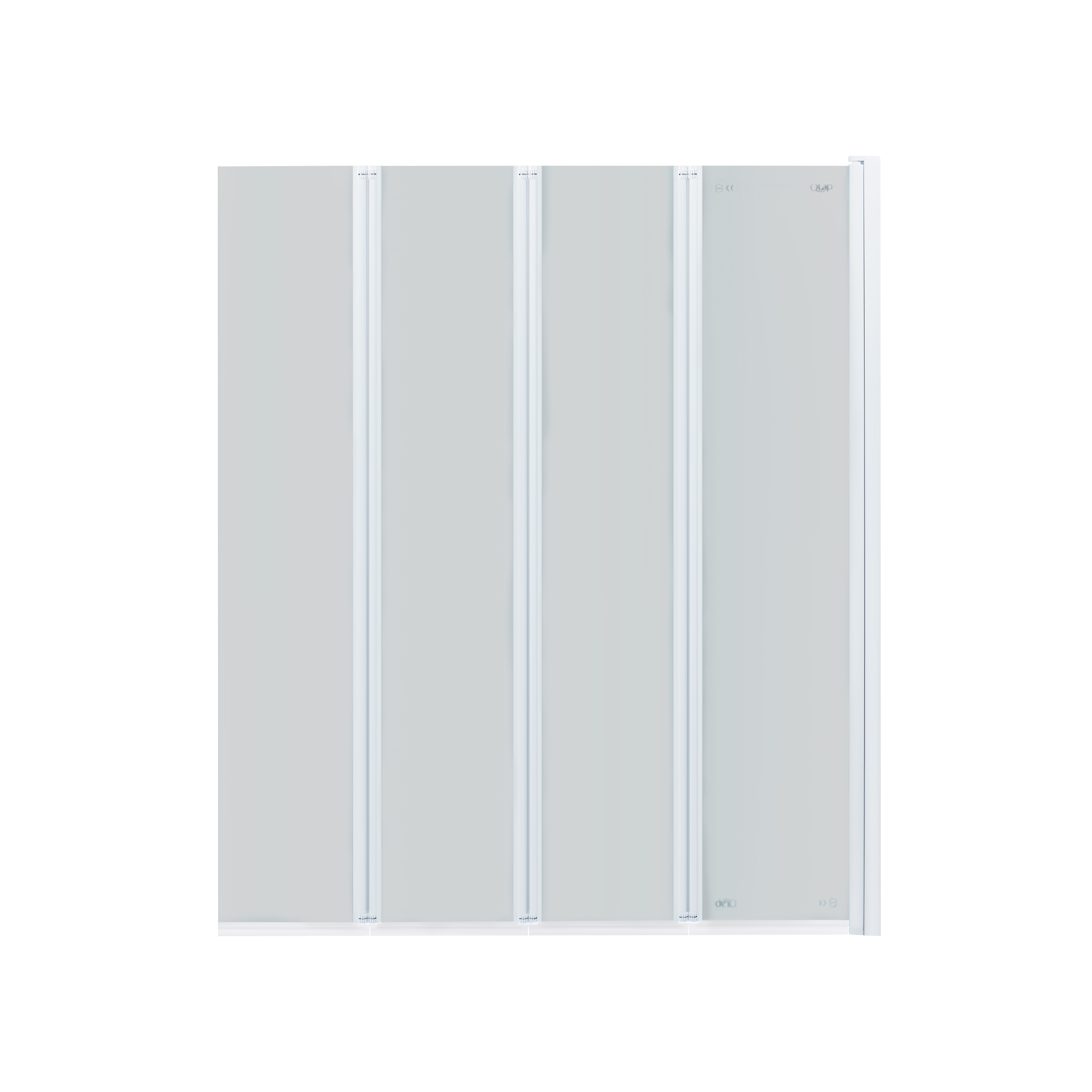 

Штора на ванну Qtap Gemini WHI401114RP6 стекло Pear 6 мм, 110x140 см