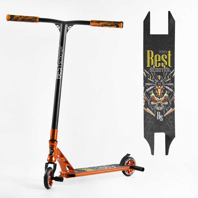 

Самокат трюковый 53880 Best Scooter HIC-система, пеги, алюминиевый диск и дека, анодированная покраска, колёса PU, d=110мм, ширина руля - 60 см